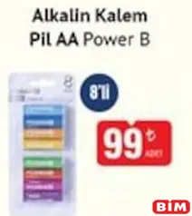 POWER B ALKALİN KALEM PİL AA 8'Lİ